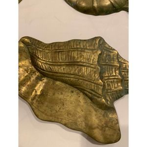 Flat Vintage Brass seashells that hang MCM